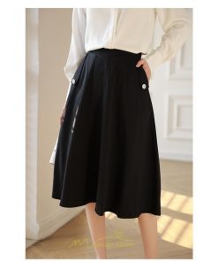 スカート | ひざ丈 レディース フレアミディアム春 秋 冬 大人 体型カバー 20代 30代 40代 OL ママ お出かけ デート 通勤 フェミニン 母