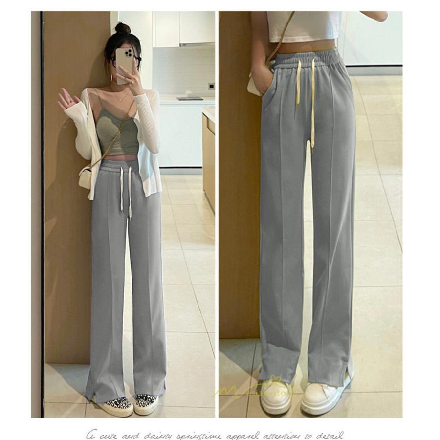 ワイドパンツ | ロングパンツ リラックス ガウチョパンツ レディース ボトムス ストレート シンプル カジュアル 着痩せ 春夏 長ズボン 新作 ゆったり 20代30代40代