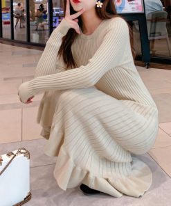 ワンピース | ニットマーメイドフリルワンピ