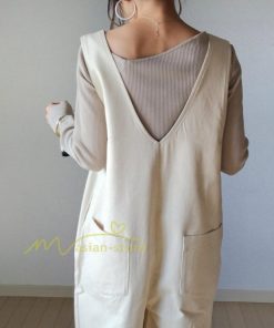 オーバーオール サロペット | サロペット レディース ワイドパンツ オールインワン ロングパンツ 夏服 サマー 白 黒 大人 可愛い 無地 通学通勤 20代30代 40代50代 綿 パンツ 夏パンツ