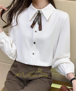 シャツ・ブラウス | スカーフタイシャツ トップス シャツ シャツ ブラウス レディース カジュアル フェミニン 春 秋 冬 きれいめ カジュアル 着痩せ 上品 エレガント 夏物 通勤通学