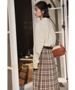 スカート | レディース プリーツマキシロング丈 ロングウエストゴム 大人 20代 30代 40代 OL カジュアル チェック柄 ママ 通勤通学 母