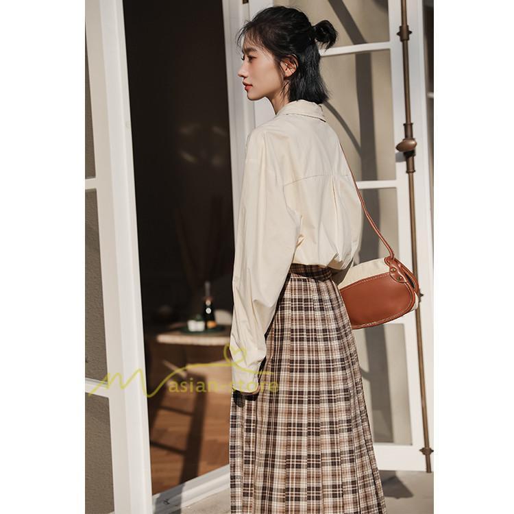 スカート | レディース プリーツマキシロング丈 ロングウエストゴム 大人 20代 30代 40代 OL カジュアル チェック柄 ママ 通勤通学 母