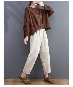 ｔシャツ・カットソー | 長袖Tシャツ レディース 無地 丸首 かじゅある 無地 カットソー ショート 長袖 秋コーデ ゆったり 着痩せ 体型カバー 春 フリーサイズ 新作 秋 シンプル 可愛い