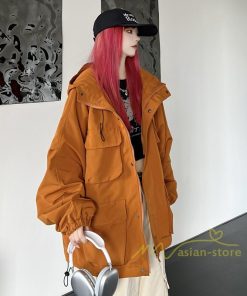 コート・ジャケット | ジャケット レディース アウター 長袖 ブルゾン メンズ パーカー フード付き マウンテンパーカー トップス 20代30代 Oversize ゆったり 40代50代 秋冬 羽織り