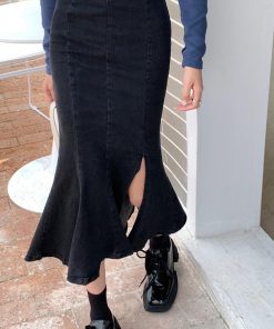ロングスカート | デニムマーメイドスカート大人セクシー