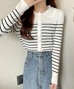 ニット・セーター | ボーダー柄 ニット トップス レディース