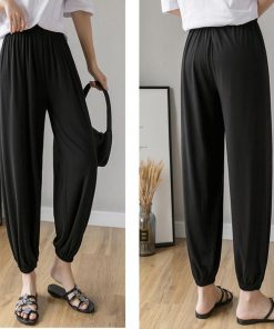 サルエルパンツ | ストレッチ レーヨン パンツ レディース 体型カバー ヨガパンツ ダンス ヒップホップ