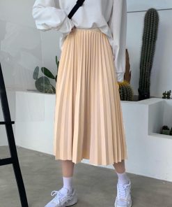 ロングスカート | プリーツスカート ハイウエスト 着やせ