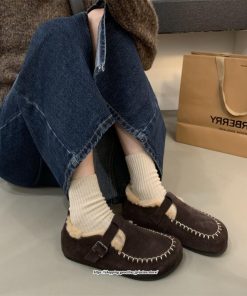 ローファー | モカシン レディース モカシンシューズ カジュアルシューズ 内ボア ファー シンプル ぺたんこ 秋 冬 柔らかい あったか 痛くない もふもふ 2022新作