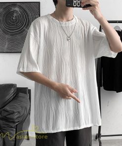 Tシャツ | Tシャツ メンズ カットソー 半袖丸首 シンプル ストライプ 夏新作 カッコウイイ メンズスタイル 上品 半袖 白 カジュアル 黒 クルーネック