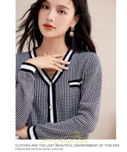 シャツ・ブラウス | ブラウス シャツ レディース 上品 ブラウス きれいめ 通勤 OL ビジネス ゆったり ボーダー柄 ニット オフィス 2022新作 秋服 キレイめ 20代30代40代50代