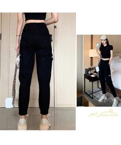 その他 | カーゴパンツ レディース ロングパンツ テーパード シルエット ボトムス 長ズボン ヒップホップ 流行 格好いい ストリート 大きいサイズ ゆったり デザイン