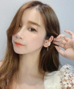 その他アクセサリー | フェイクパール イヤリング きれいめ レディース 韓国ファッション チェーン イヤーカフ キャッチ 片耳用 アクセサリー マグネット