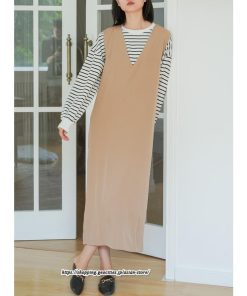 マキシ | ロングワンピース ワンピース レディース タンクワンピース ライトコーデュロイ ジャンパースカート 大人 シンプル 可愛い 春 重ね着 秋冬 40代 30代 ミモレ丈