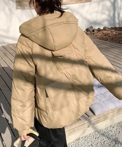 ジャケット・ブルゾン | 中綿フェイクダウンジャケット フード付き