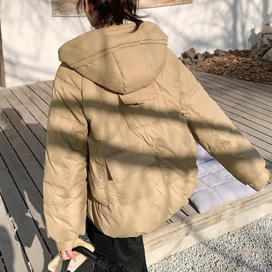 ジャケット・ブルゾン | 中綿フェイクダウンジャケット フード付き