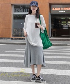 スカート | マタニティAライン レディース 春 夏 着痩せ マタニティウェア 産前産後 可愛い 無地 ウエスト調整 カジュアル 妊婦 エレガント マタニティ