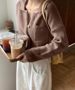 カーディガン | ショート丈ニット トップス