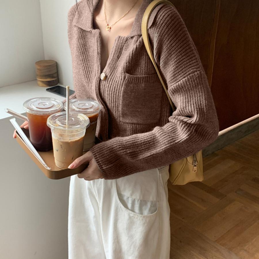 カーディガン | ショート丈ニット トップス