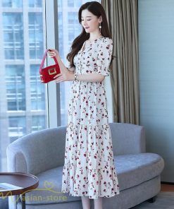 マキシ | ロングワンピース レディース カジュアル 半袖 ロング丈 ワンピース 着痩せ サマーワンピース おしゃれ カジュアル 上品 きれいめ 花柄 40代 20代 夏服 30代