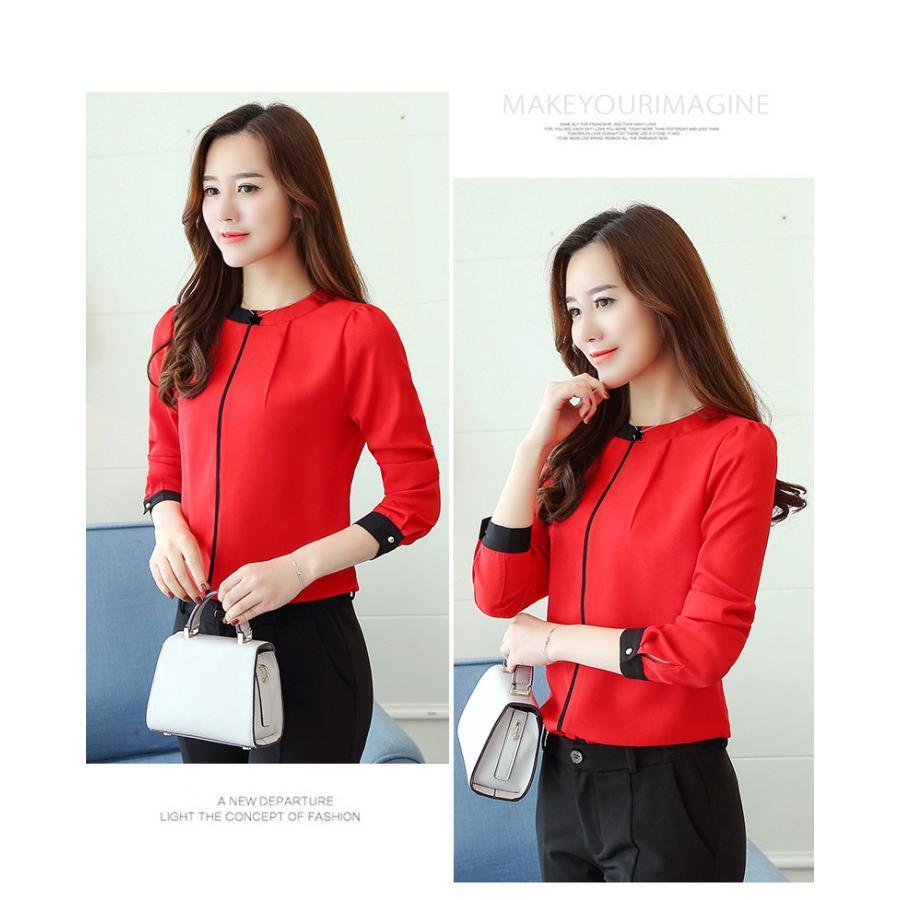 在庫ある | 短納期シフォンブラウスレディース 無地シャツ ビジネスブラウストップス オフィスフォーマルシャツブラウス 薄手 春夏衣装 通学通勤 OL 着痩せ エレガント