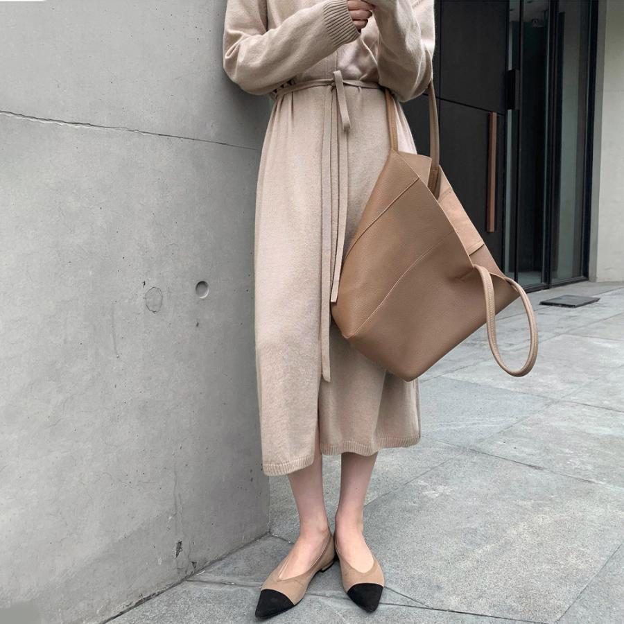 ワンピース | キーネック 大人 おしゃれ ロングワンピ 秋冬 シンプル 上品 ニットレディース セーター暖かい