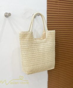 女性用バッグ | カゴバッグ ハンドバッグ ストローバッグ トートバッグ 夏バッグ 手持ち 大きめ 高級感 可愛い おしゃれ かごバッグ 夏 軽量 大容量 手提げ