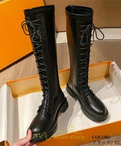 ロングブーツ | レディース ブーツ レディース 靴 シューズ 合皮レザー 歩きやすい 美脚 カジュアル 通勤 2022 ノーインソール インソール 通学 おしゃれ