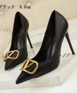 パンプス | ハイヒール 黒 ブラック ベージュ つや消し ヒール レディース ピンヒール ポインテッドトゥ セクシー 可愛い 高め OL 6センチ9.5センチ 通勤 女性