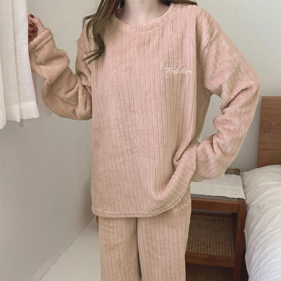 インナー・ルームウェア | フリースパジャマ上下セットレディース