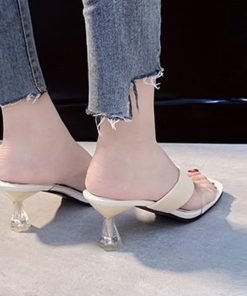 サンダル | クリアスクエアトゥ ミュール 夏