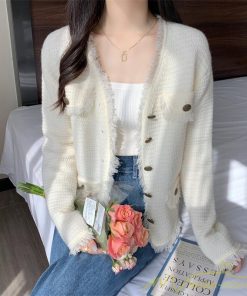 カーディガン | 2022秋冬ニットアウター レディース ニットニット セーター 長袖 羽織り フロントボタン 可愛い トップス 20代40代 通学通勤