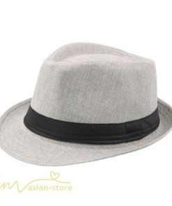 メンズ | 58cm帽子 UVカット 日焼け防止 ハット 紳士 中折れハット 麻 中折れ帽子 カジュアル 無地 ジェントルマン 20代 30代 40代 メンズタイル コーデ