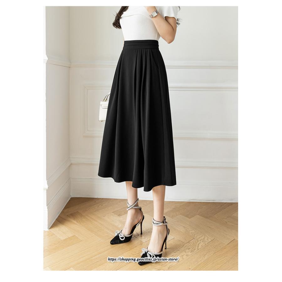 スカート | フレア ロングレディース 40代 きれいめ おしゃれ 着痩せ 秋 冬 ボトムス ロング 30代 20代 50代 暖か Aラインラシャ