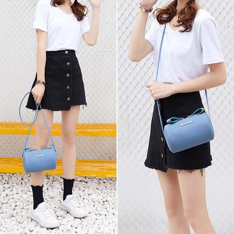 ショルダーバッグ | ミニ ドラムバッグ レディース かわいい 小さめ ロールバッグ