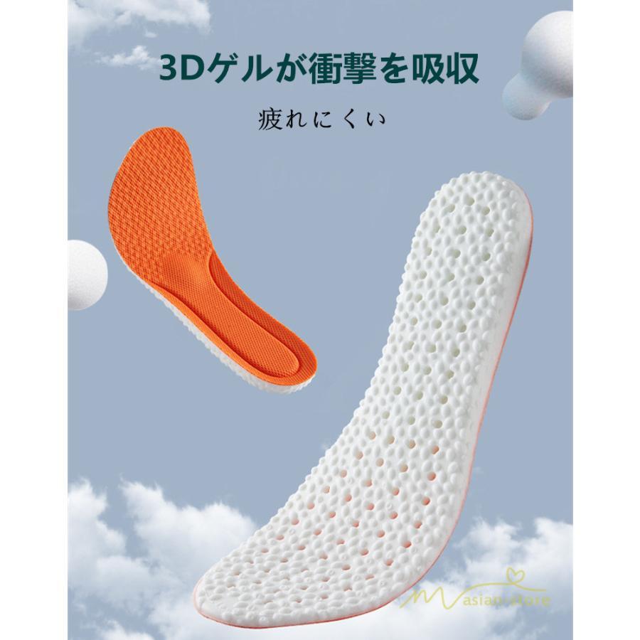 日用雑貨 | インソール アーチサポート 3D立体型 中敷きクッション 衝撃吸収 中敷 中敷き 防臭 通気性抜群 男女兼用 送料無料 スポーツ 反発 疲れにくい 通気性