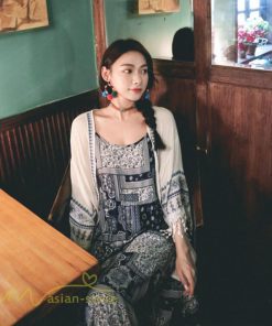 ノースリーブ | キャミソール ワンピース キャミワンピ レディース ロング丈 ゆったり カジュアル かわいい 体型カバー リラックス 春 薄手 旅行着 総柄 送料無料 夏