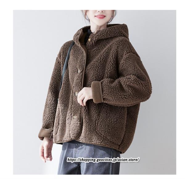 コート・ジャケット | ボアジャケット レディース 秋冬 アウター コート ジャケット ボア 暖かい ふわふわ 厚手 フード付き 長袖 可愛い 送料無料 トップス 無地 大人 30代 20代