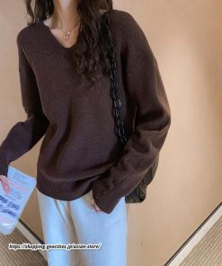 ニット・セーター | ニット カットソー セーター レディース トップス 秋冬 春 長袖 ニットセーター プルオーバー Vネック スリム ニットトップス 春秋 通勤 柔らかい 通学 伸縮性
