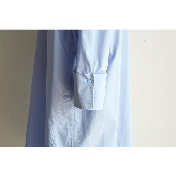 シャツ・ブラウス | ワンピース 秋服 レディース 長袖ワンピース シャツワンピース ロングシャツ ゆったり ブラウスシャツ 通学通勤 20代30代 40代50代 無地 トップス