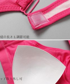 キャミソール | フロントファスナー スポーツブラ 黒