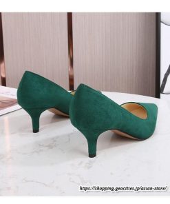 パンプス | スエードレディースシューズ ポインテッドトゥ ピンヒール スリッポン ストラップなし 滑り止めソール ミドルヒール ビジネス 大人 無地 上品