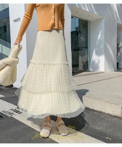 スカート | プリーツレディース ロング丈 マキシ 黒 グレー ベージュ ニット Aライン 秋冬コーデ 秋冬物 お出かけ デート 新着 普段着 旅行 女子会 新作 お呼ばれ