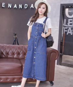 オーバーオール サロペット | オーバーオール デニムサロペットスカート ロングスカート ジャンパースカート デニムスカート レディース スリット キュート 無地 40代 20代30代 大人