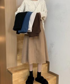 フレアスカート | ミモレ丈スカート ボトムス スカート 女性 スカート 春秋冬 レディース ファッション 後ろウエストゴム