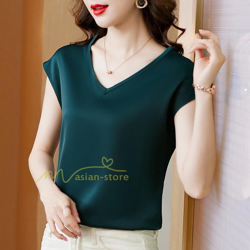 tシャツ・カットソー | Tシャツ レディース チュニック 春 夏 春夏 チュニックTシャツ カットソー 半袖 20代30代40代50代 ママ シンプル カシュクール お出かけ カジュアル インナー