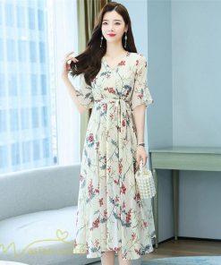 ミディアム | ワンピース レディース ひざ下丈 カジュアル おしゃれ 夏新作 上品 ミディアムワンピース 花柄 大きいサイズ 上品 エレガント 気質 30代 お出かけ 40代 20代