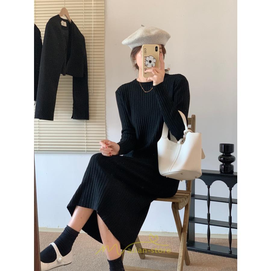 ニットワンピース | レディース 冬 きれいめ ニットフレア ロング おしゃれ 秋冬 送料無料 20代30代40代50代 可愛い おしゃれ 同窓会 通勤 女子会 デート