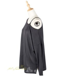 ｔシャツ・カットソー | 長袖Tシャツ レディース 秋物 フェイクTシャツ 切り替え カットソー ロングｔ 無地 肩出し ゆったり キャミソールTシャツ 長袖 Tシャツ 大きいサイズ 女性